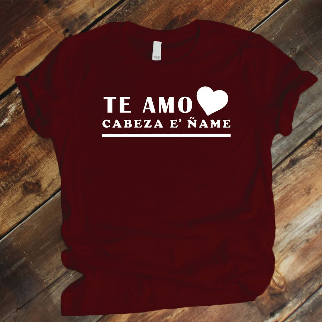Camiseta Estampada T-shirt Te amo cabeza de ñame — foto 2