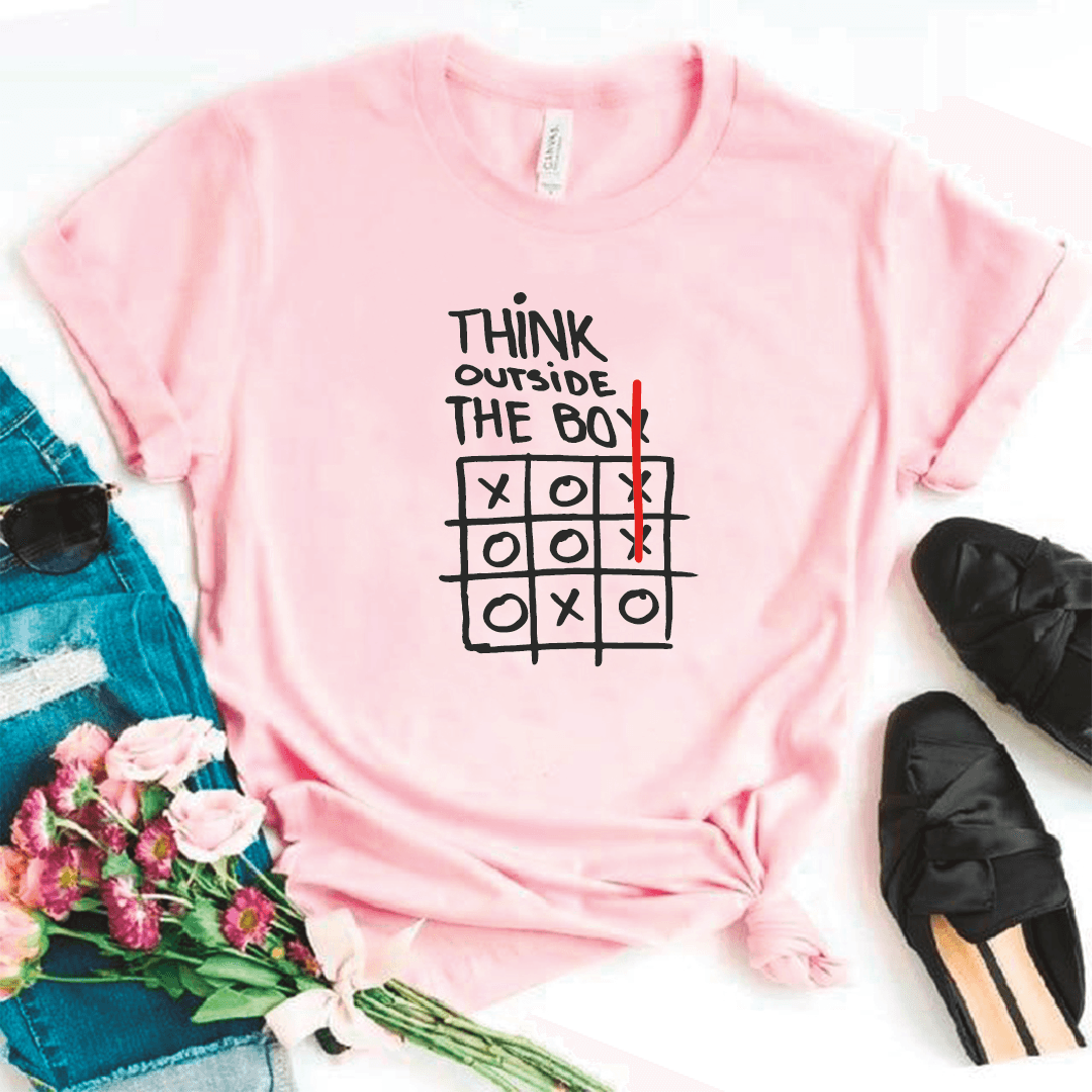 Camiseta estampada tipo T-shirt THINK OUTSIDE THE BOX — foto 3