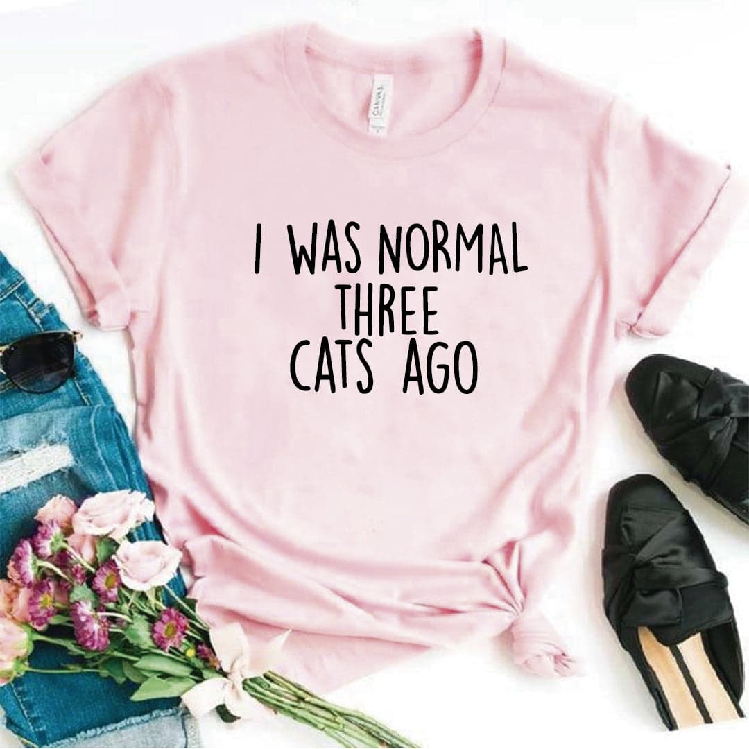 Camiseta estampada T-shirt  I WAS NORMAL THREE CATS AGO — foto 4