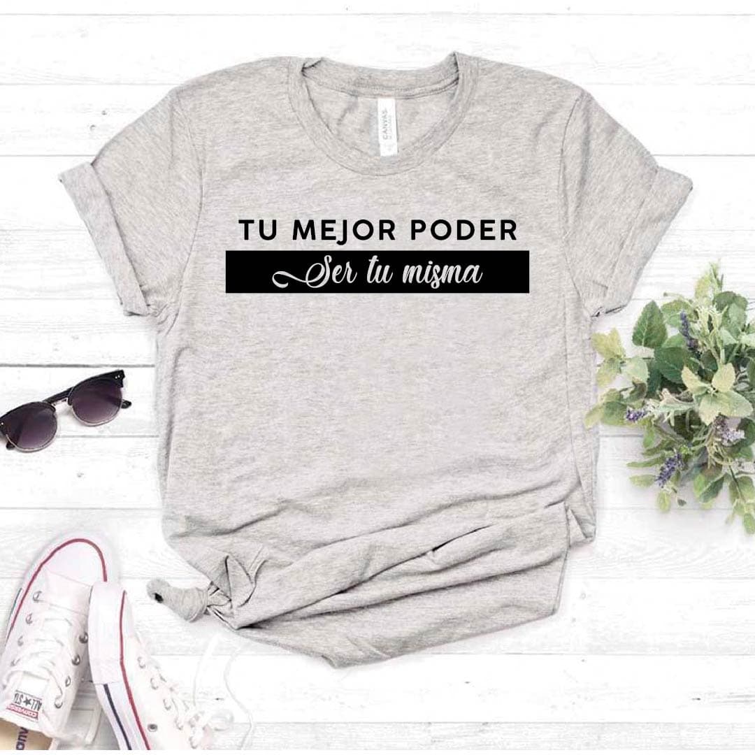 Camiseta T-shirt mujer TU MEJOR PODER ES SER TU MISMA — foto 4