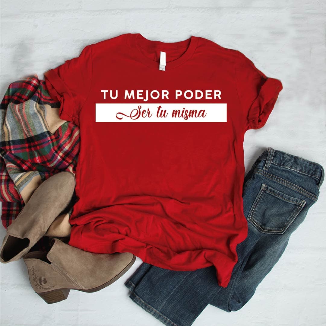 Camiseta T-shirt mujer TU MEJOR PODER ES SER TU MISMA — foto 1