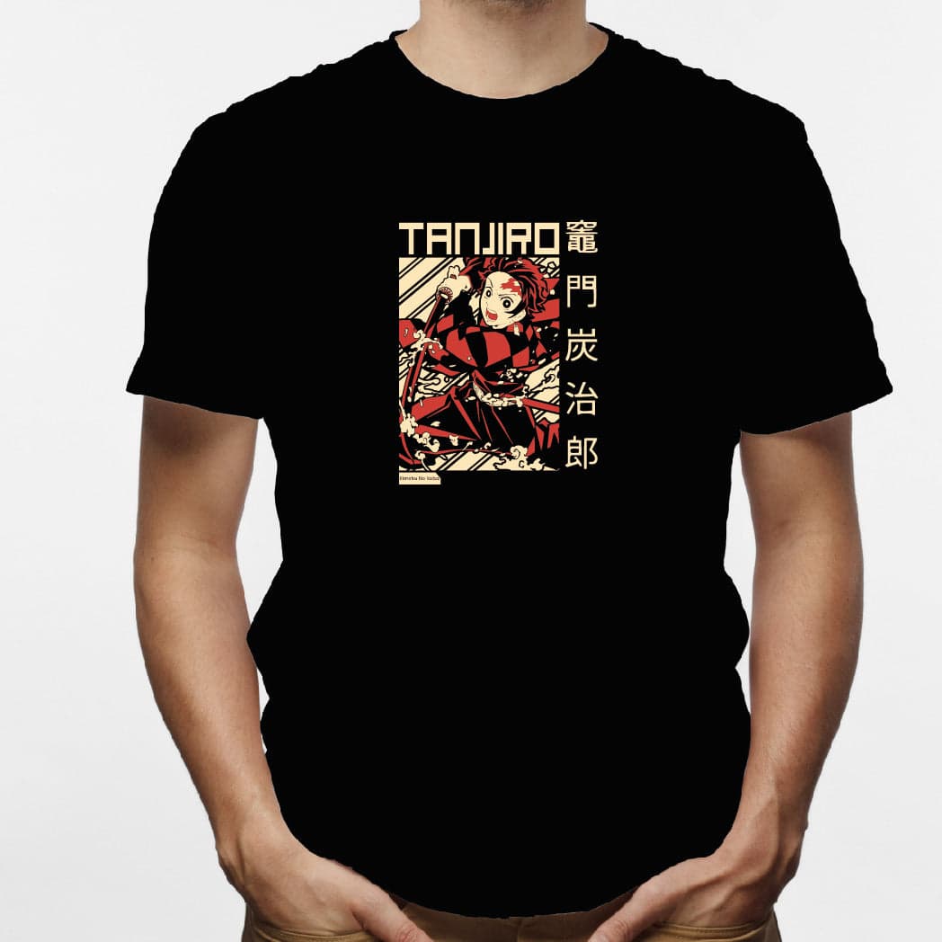 Camisa estampada en algodón para hombre tipo T-shirt Tanjiro — foto 5