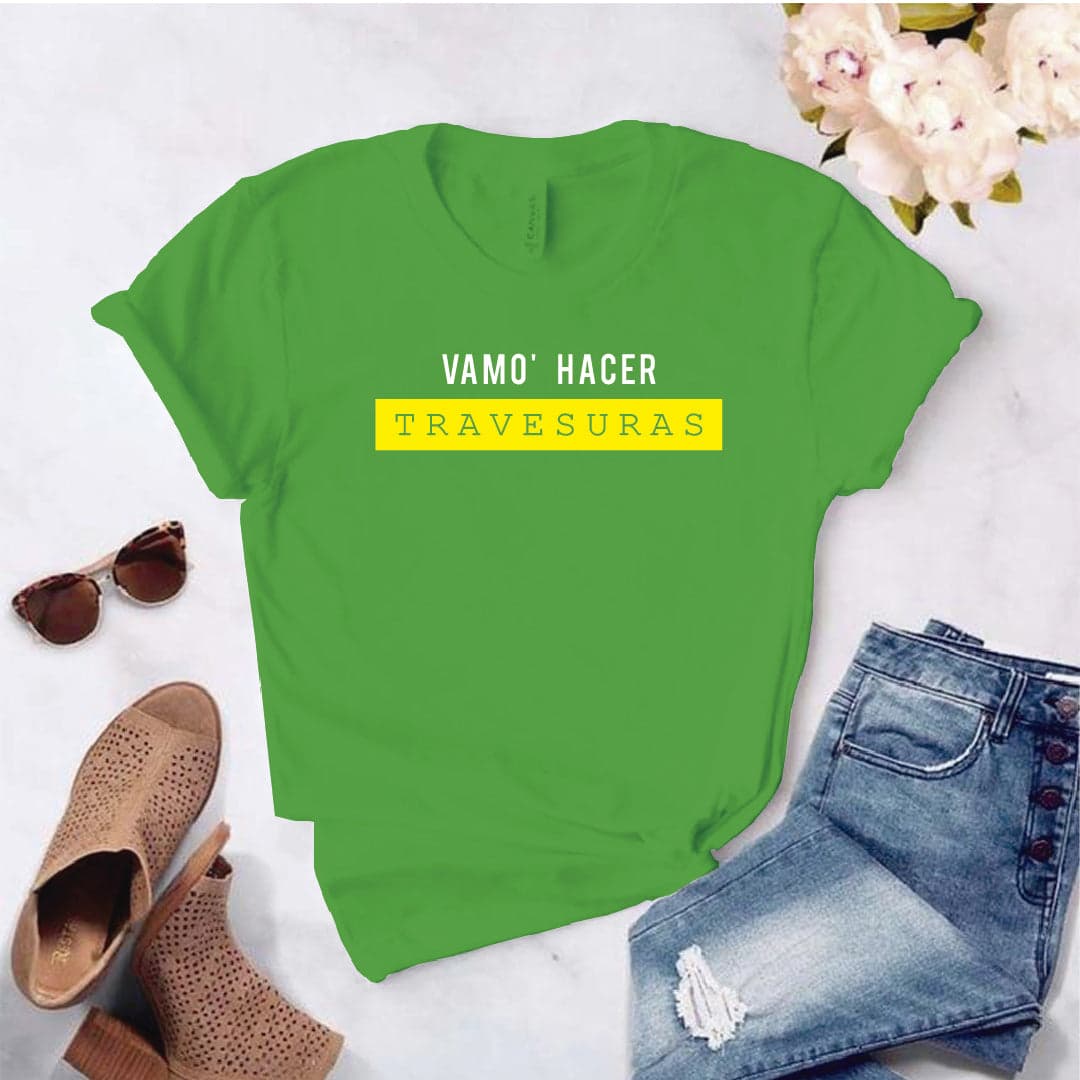 Camisa estampada tipo T- shirt VAMO HACER TRAVESURAS — foto 5
