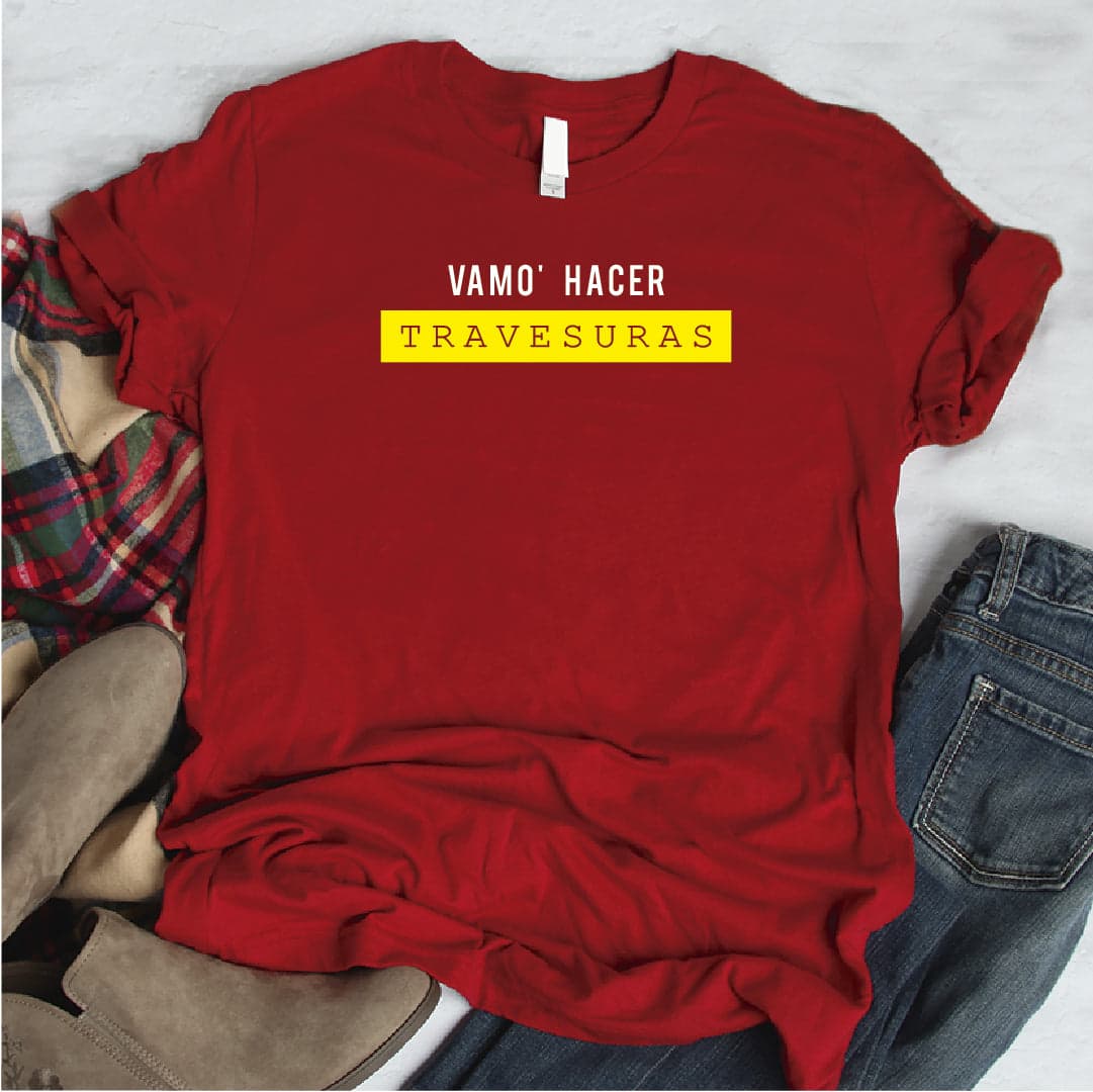 Camisa estampada tipo T- shirt VAMO HACER TRAVESURAS — foto 6