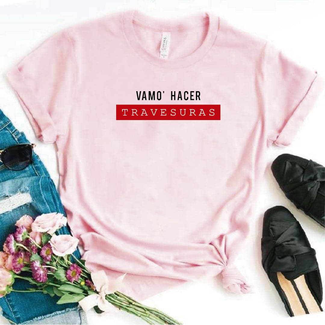 Camisa estampada tipo T- shirt VAMO HACER TRAVESURAS — foto 7
