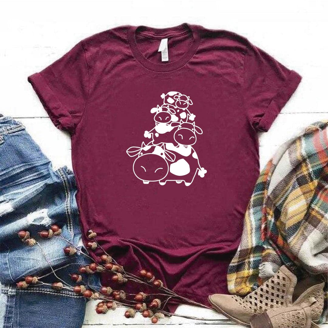 Camisa estampada  tipo T-shirt  VAQUITAS — foto 3