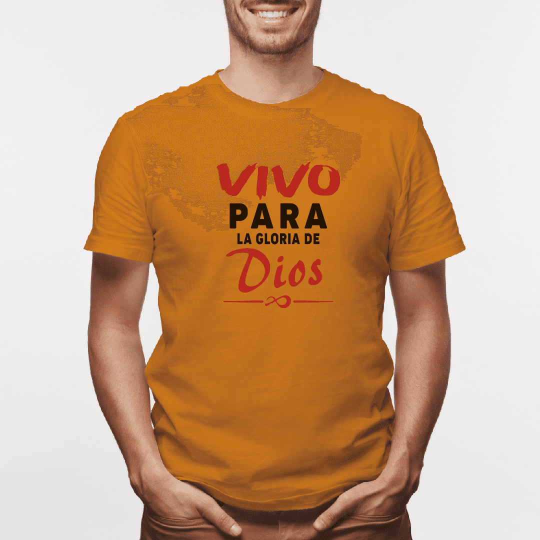 Camiseta estampada tipo T-shirt VIVO PARA LA GLORIA DE DIOS (CRISTIANOS) (HOMBRE) — foto 2