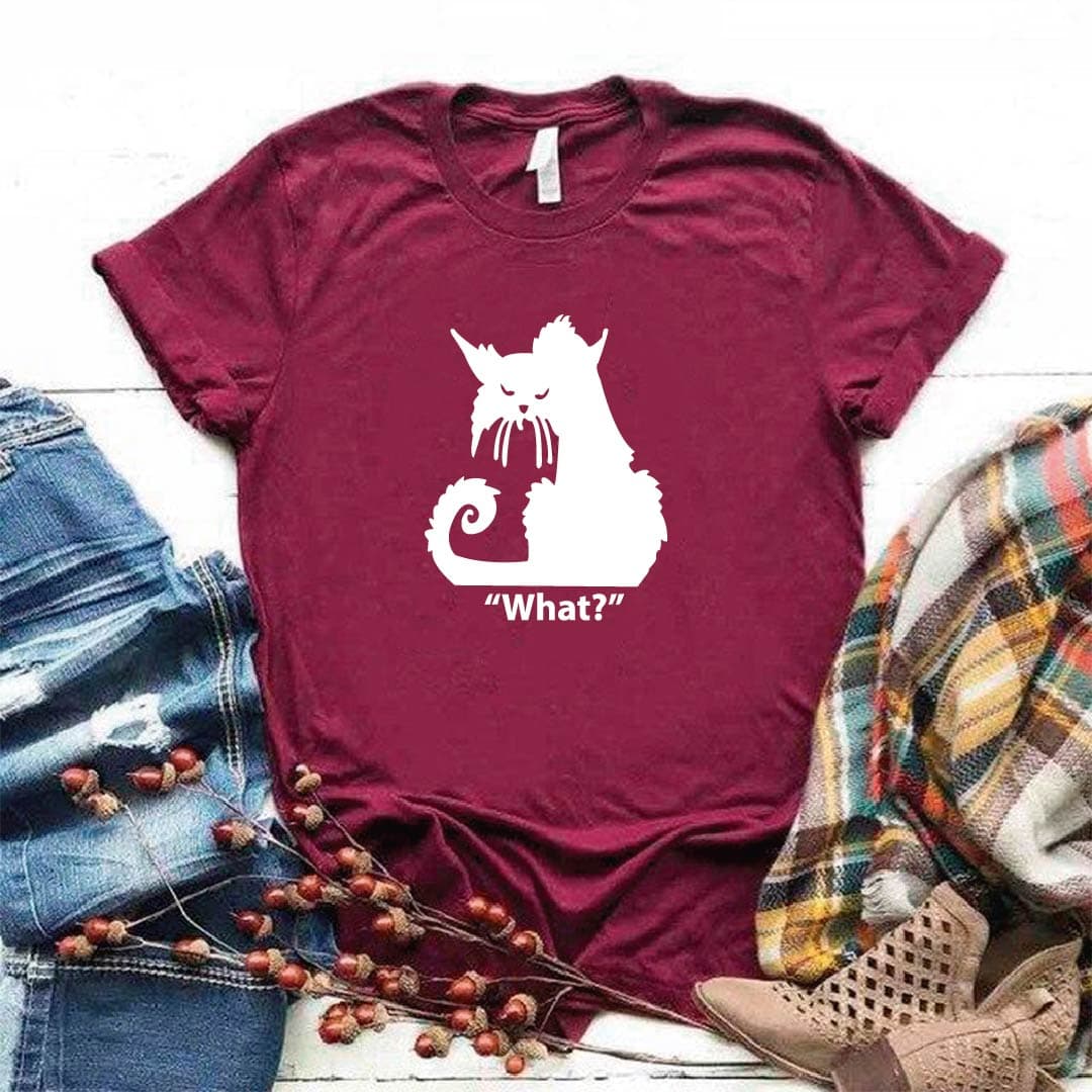 Camisetas estampada tipo T- shirt WHAT GATO — foto 5