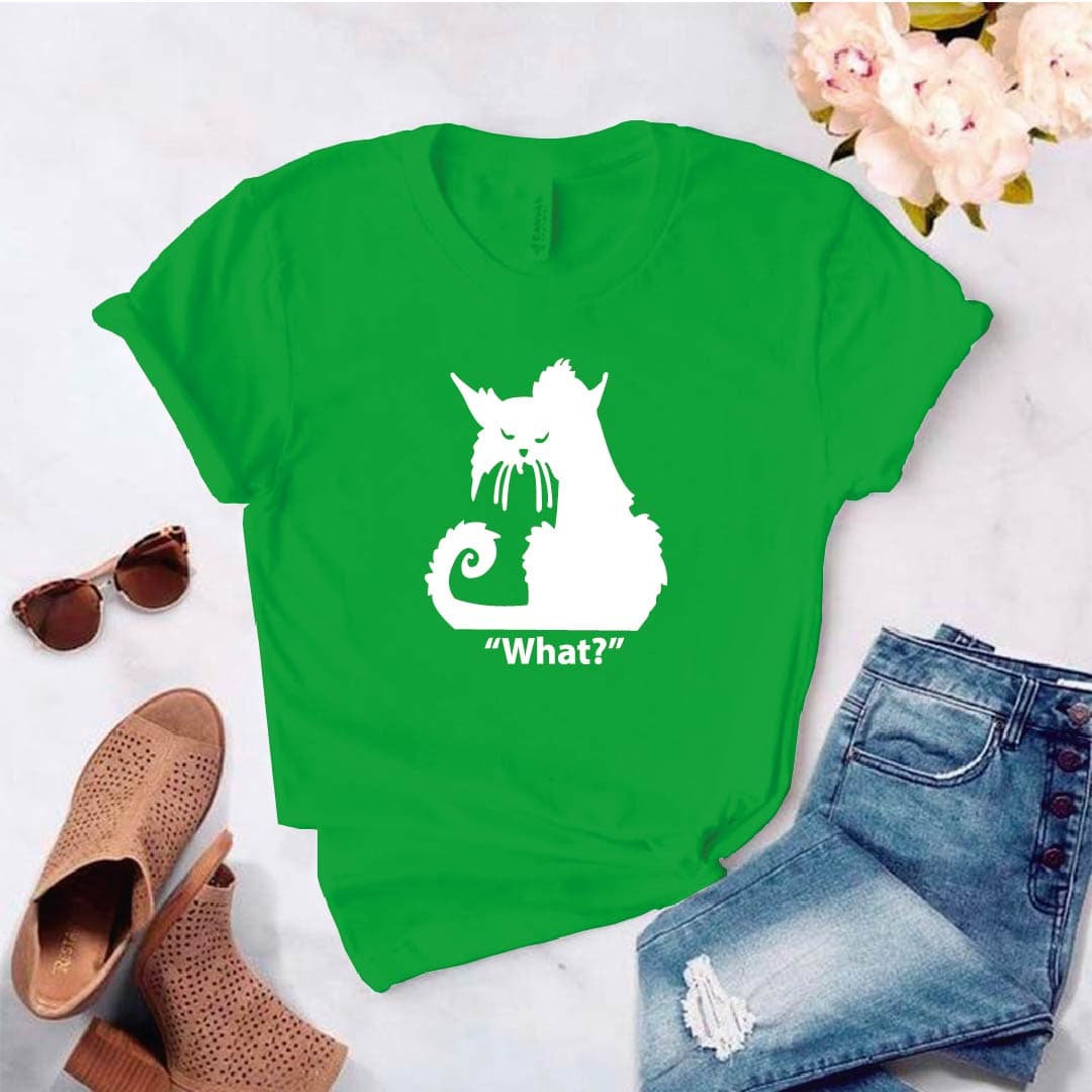 Camisetas estampada tipo T- shirt WHAT GATO — foto 6