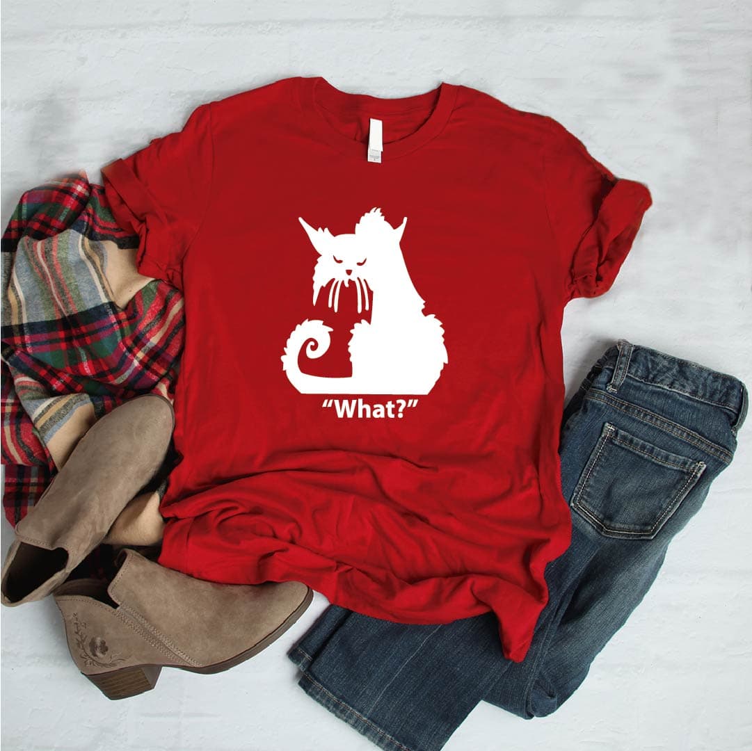 Camisetas estampada tipo T- shirt WHAT GATO — foto 7