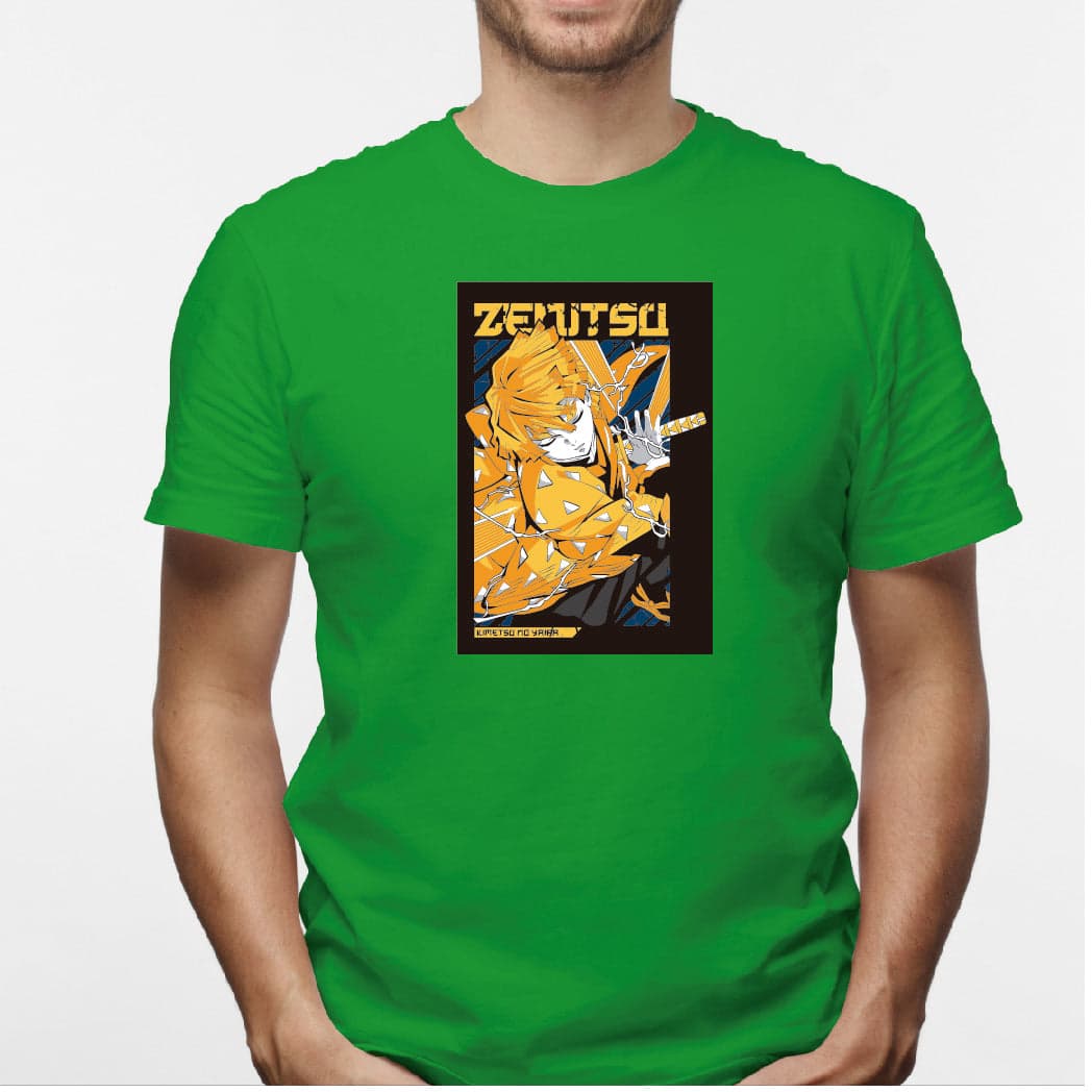 Camisa estampada en algodón para hombre tipo T-shirt Zenitsu — foto 2