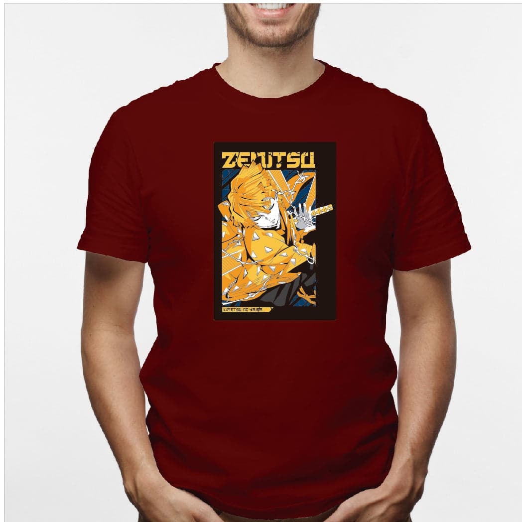 Camisa estampada en algodón para hombre tipo T-shirt Zenitsu — foto 5