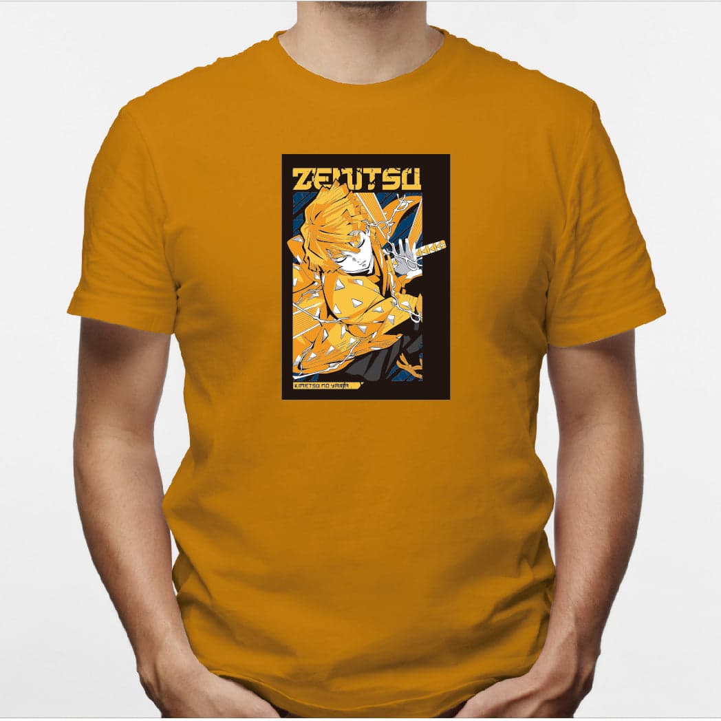 Camisa estampada en algodón para hombre tipo T-shirt Zenitsu — foto 6