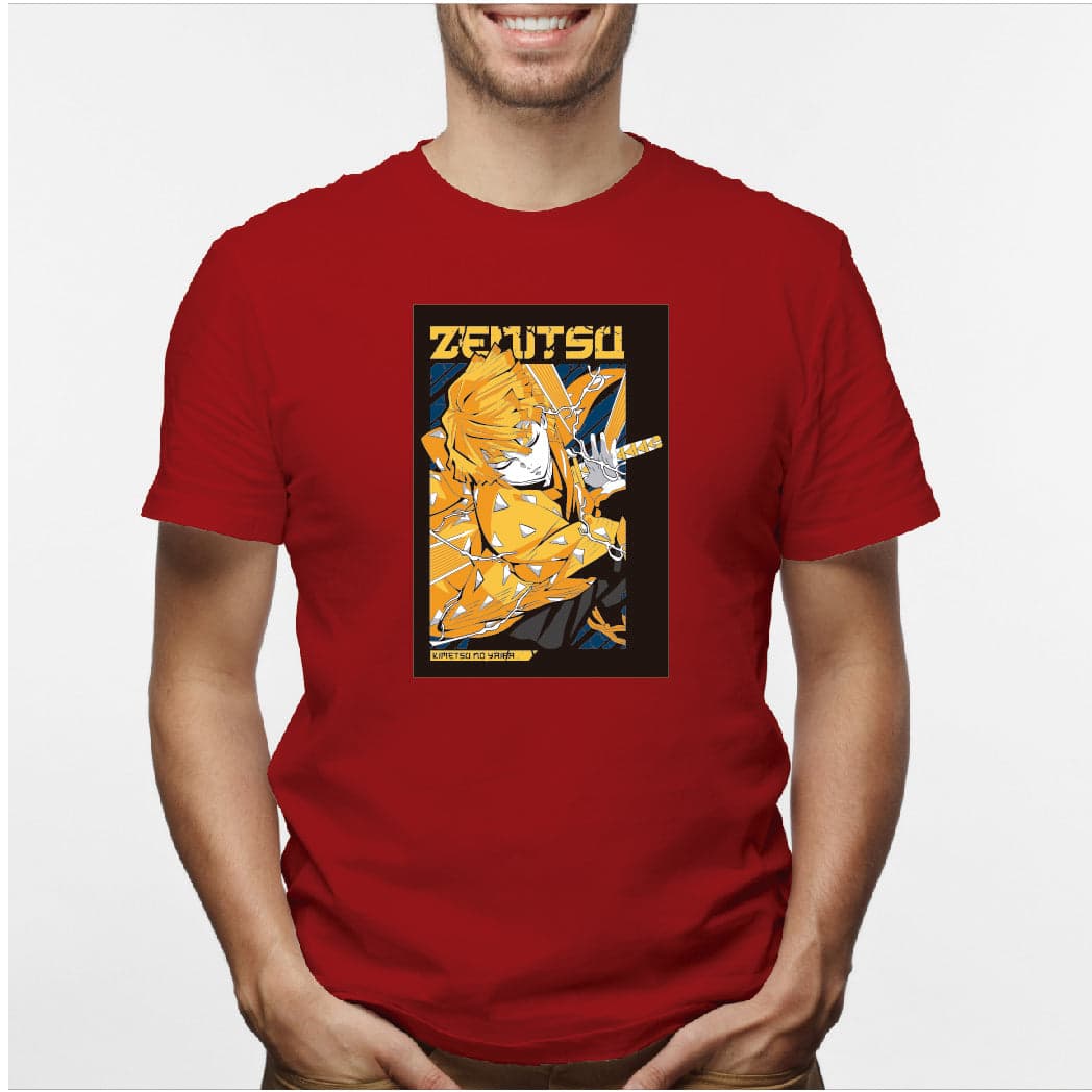 Camisa estampada en algodón para hombre tipo T-shirt Zenitsu — foto 7