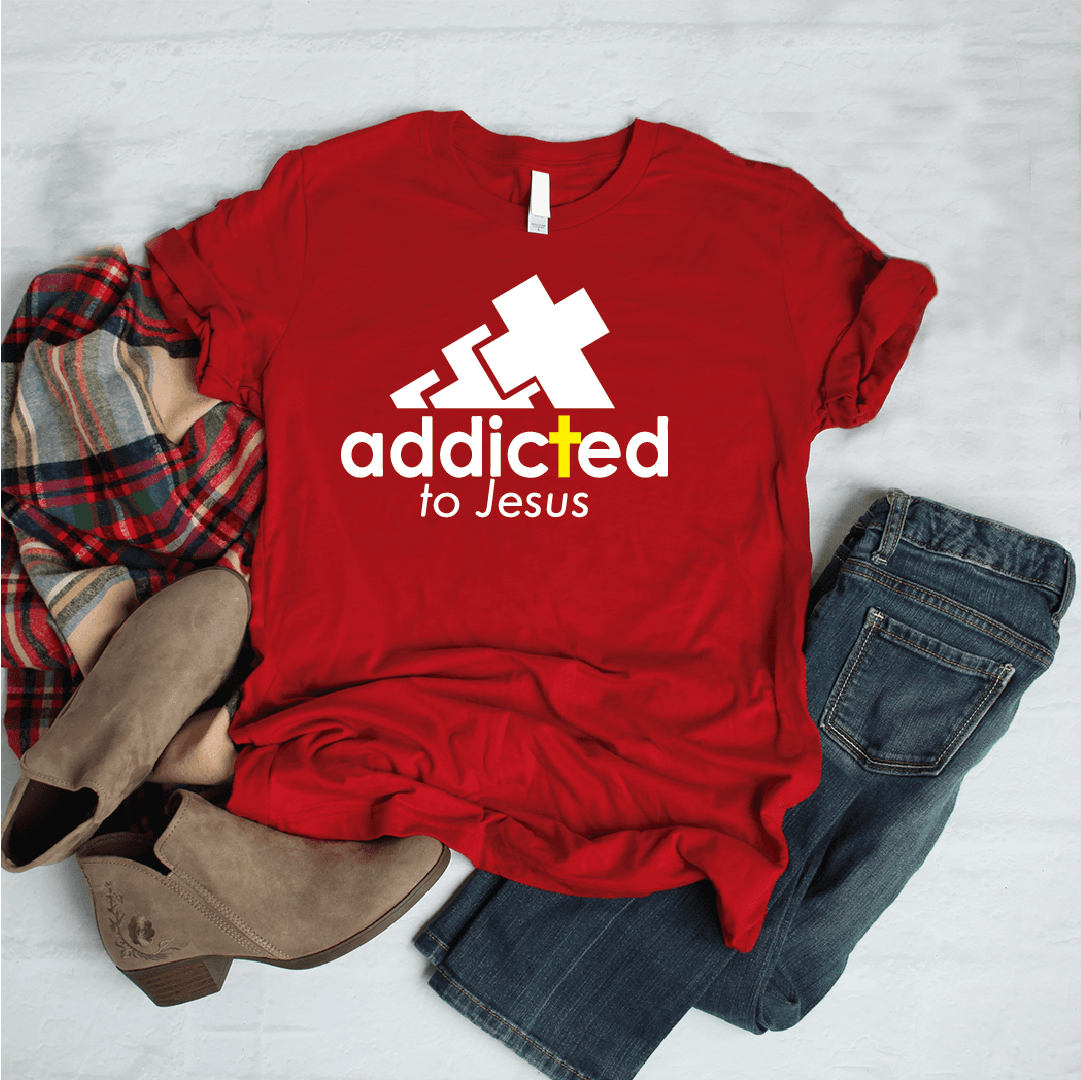 Camiseta estampada unisex T- Shirt Addicted to Jesus — foto 7