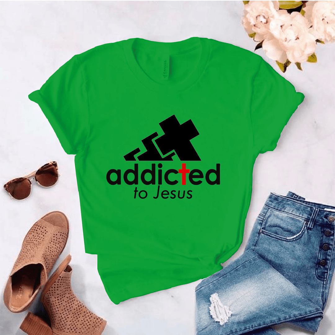 Camiseta estampada unisex T- Shirt Addicted to Jesus — foto 2