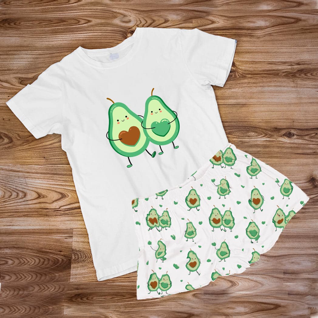 Pijama Estampada en polialgodon de Short AGUACATE PAREJITA — foto 1