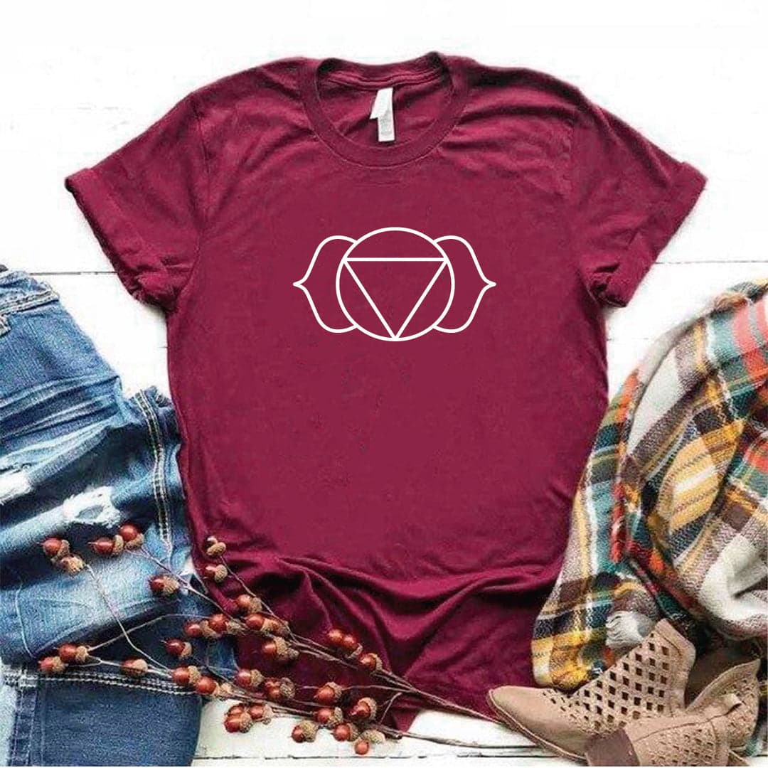 Camisa estampada tipo T- shirt los 6to chakra (Ajna) — foto 4
