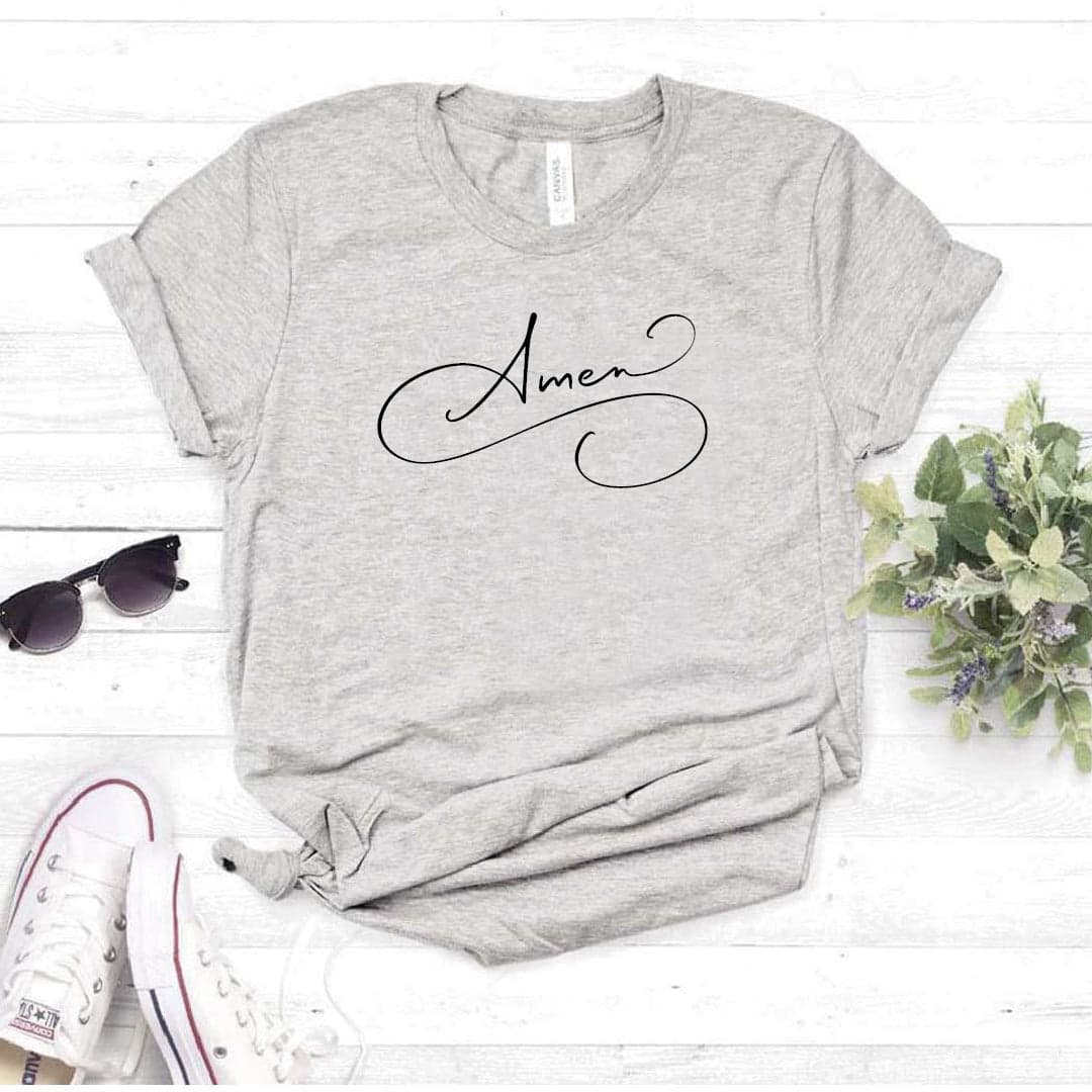 Camisa estampada tipo T- shirt Amen (cristiana) — foto 7