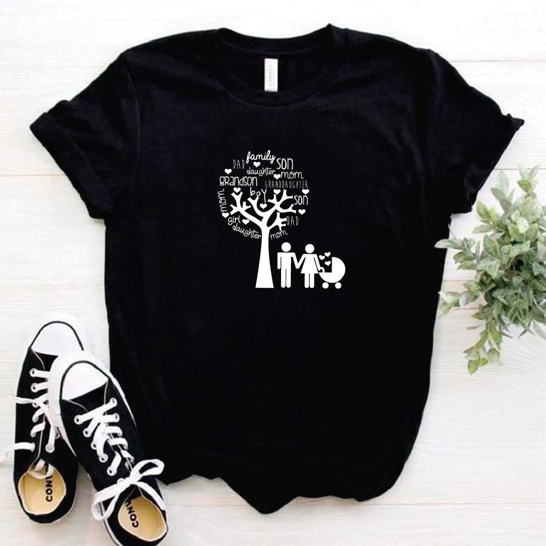 Camisa estampada tipo T- shirt Arbol Familiar — foto 3