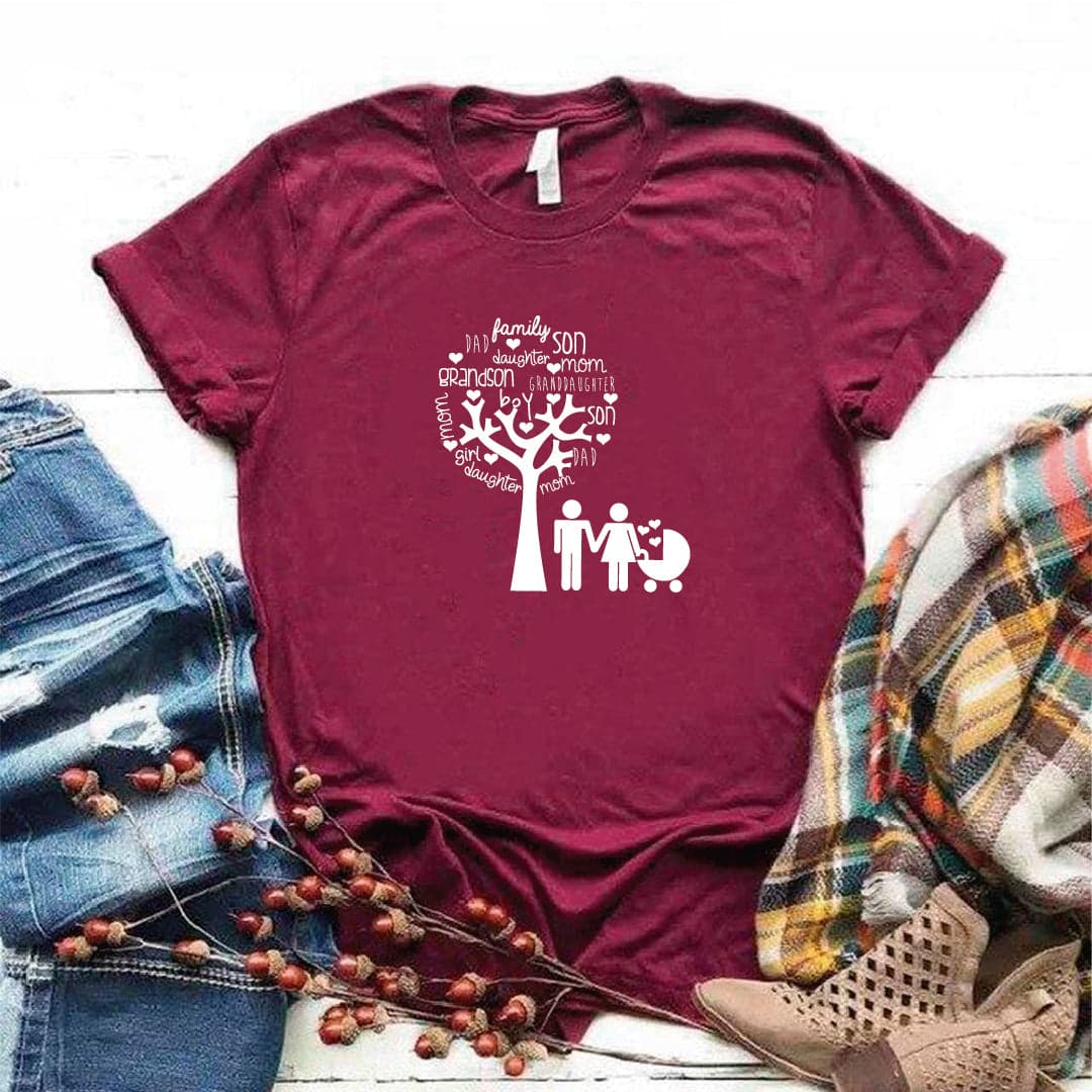 Camisa estampada tipo T- shirt Arbol Familiar — foto 4