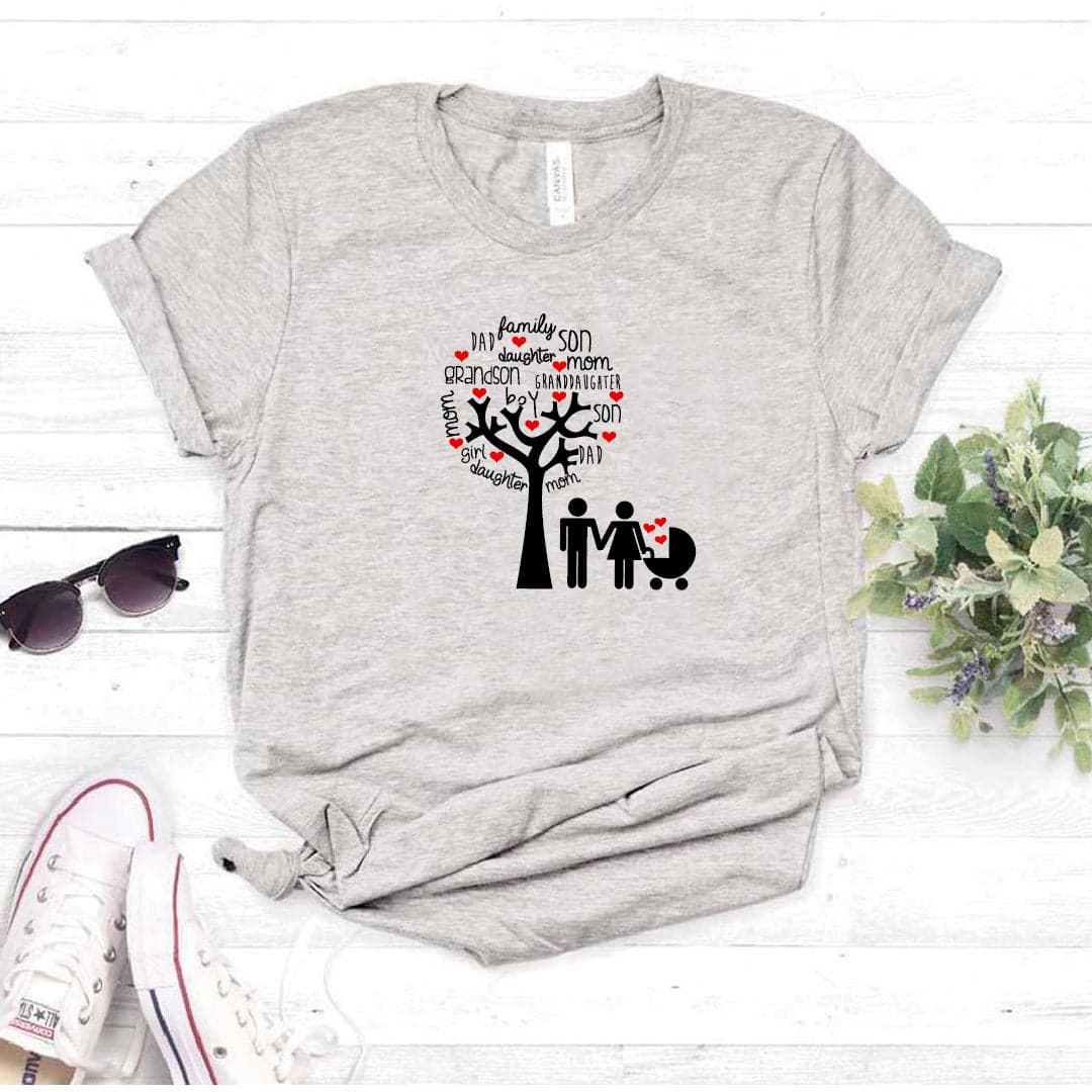 Camisa estampada tipo T- shirt Arbol Familiar — foto 8