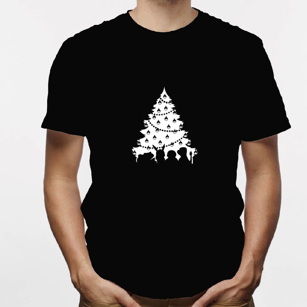 Camisa estampada para hombre  tipo T-shirt (NAVIDAD) árbol navideño pokémon — foto 2