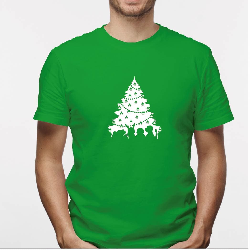 Camisa estampada para hombre  tipo T-shirt (NAVIDAD) árbol navideño pokémon — foto 3