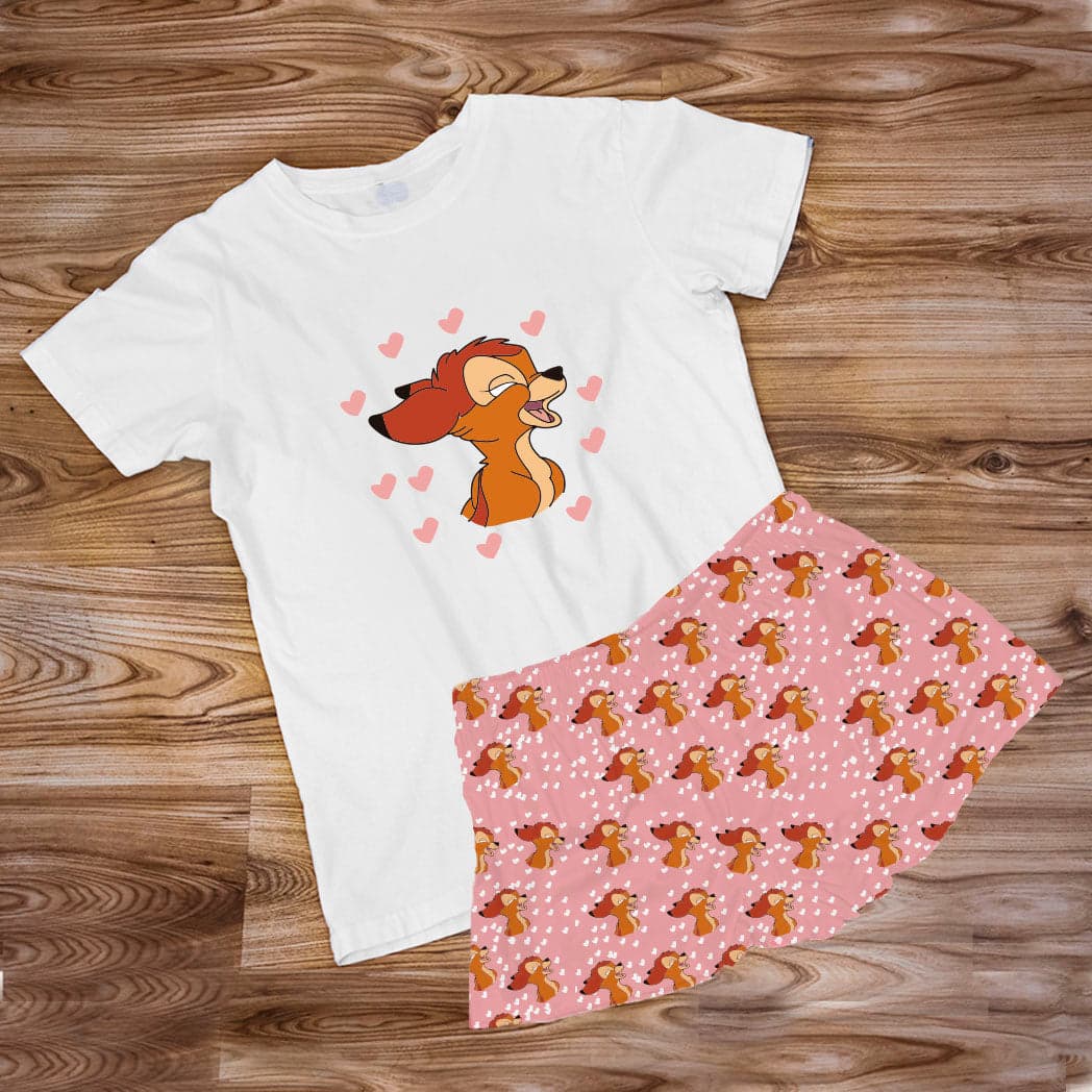 Pijama Estampada en poli algodón SHORT con el diseño de  BAMBI — foto 1