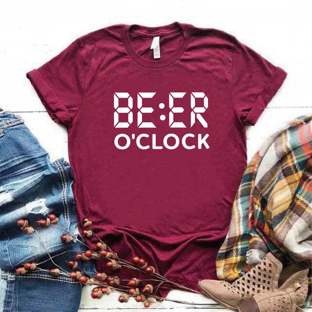 Camisa estampada tipo T- shirt Beer o Clock — foto 5