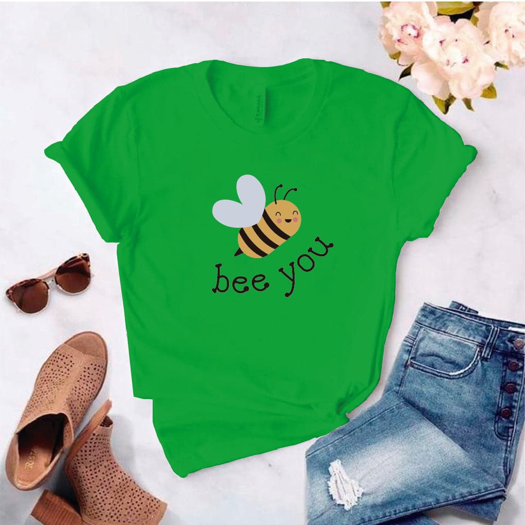 Camisa estampada en algodon para mujer tipo T- shirt bee you — foto 7