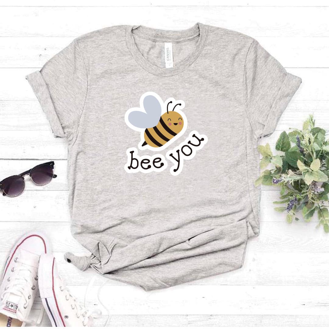 Camisa estampada en algodon para mujer tipo T- shirt bee you — foto 2