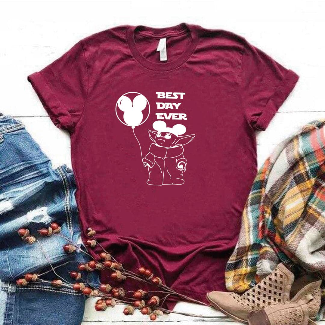 Camisa estampada tipo T- shirt Best day ever (baby yoda) — foto 4