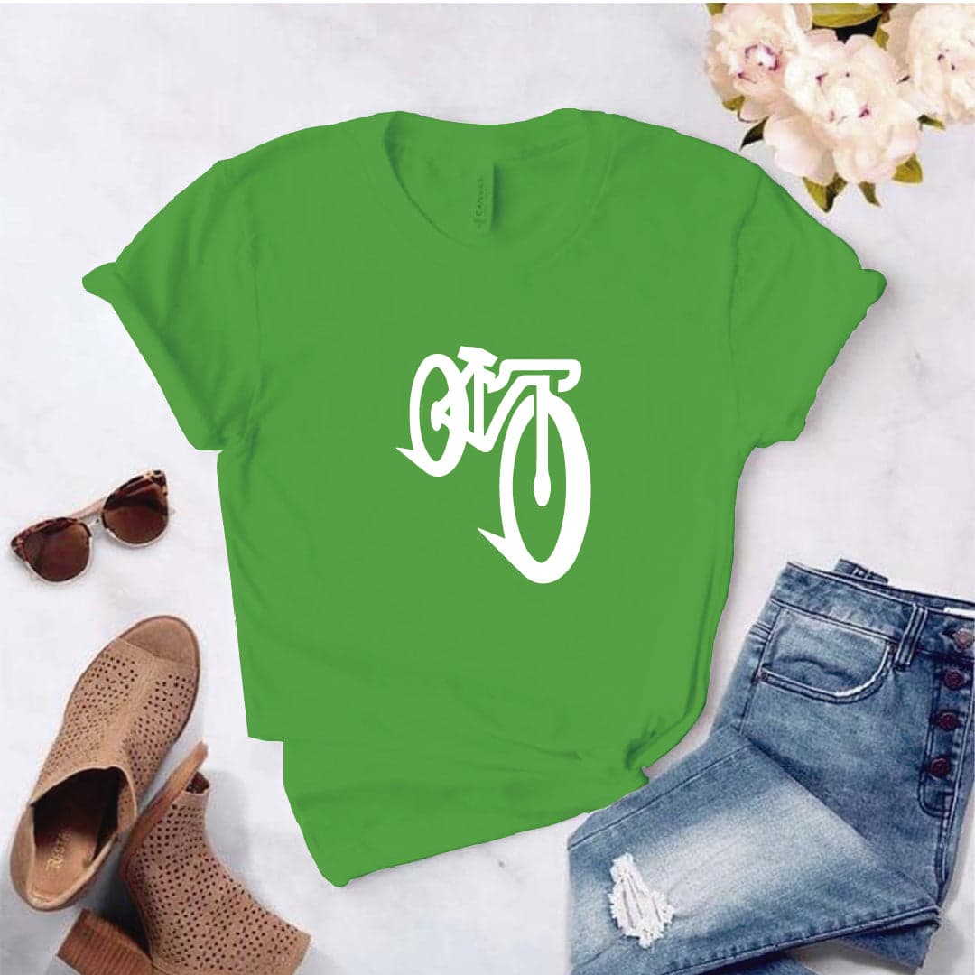 Camisa estampada  tipo T-shirt BICICLETA ANDANDO — foto 1
