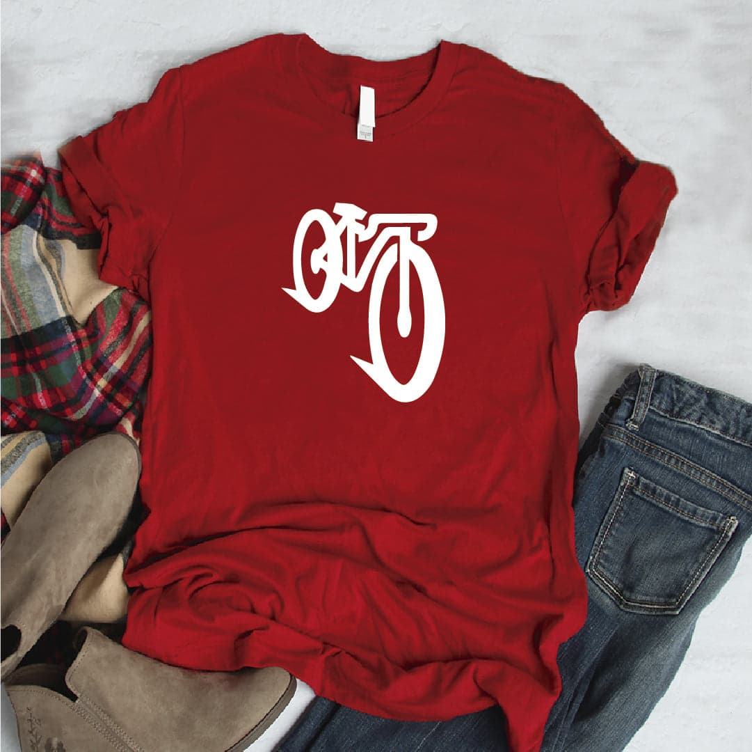 Camisa estampada  tipo T-shirt BICICLETA ANDANDO — foto 2