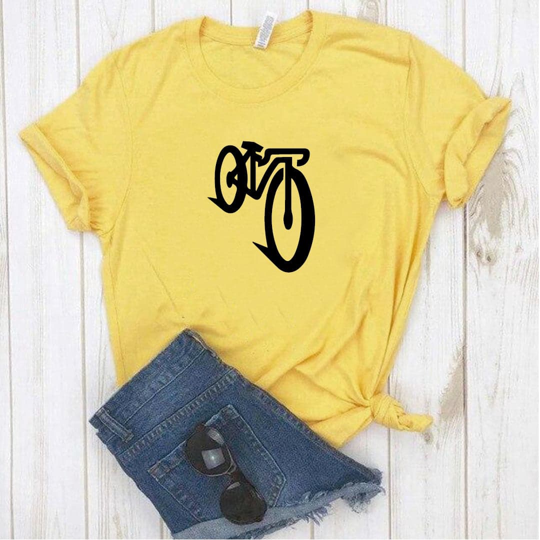 Camisa estampada  tipo T-shirt BICICLETA ANDANDO — foto 6