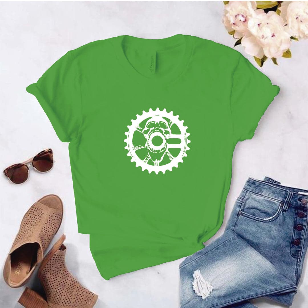 Camisa estampada  tipo T-shirt Calavera pedal bicicleta — foto 5