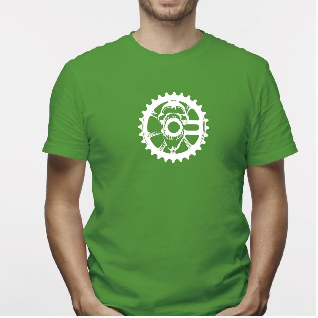 Camisa estampada para hombre  tipo T-shirt Calavera pedal bicicleta — foto 3