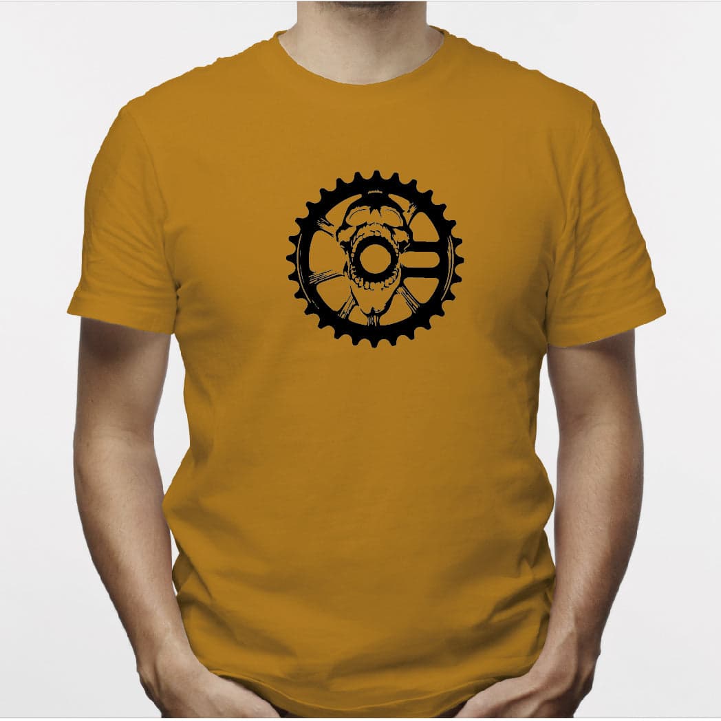 Camisa estampada para hombre  tipo T-shirt Calavera pedal bicicleta — foto 7