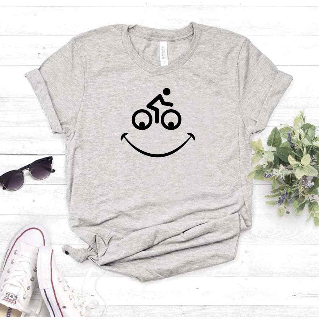 Camisa estampada  tipo T-shirt Bicicleta Carita feliz 2 — foto 1