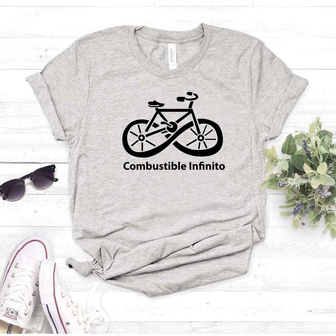 Camisa estampada  tipo T-shirt BICICLETA COMBUSTIBLE INFINITO — foto 8