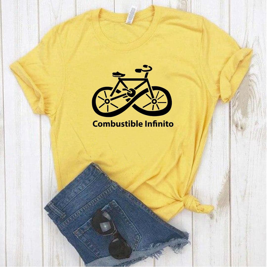 Camisa estampada  tipo T-shirt BICICLETA COMBUSTIBLE INFINITO — foto 3