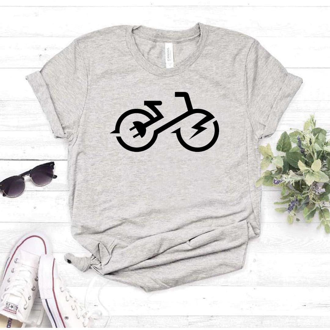 Camisa estampada  tipo T-shirt BICICLETA ELECTRICIDAD — foto 5