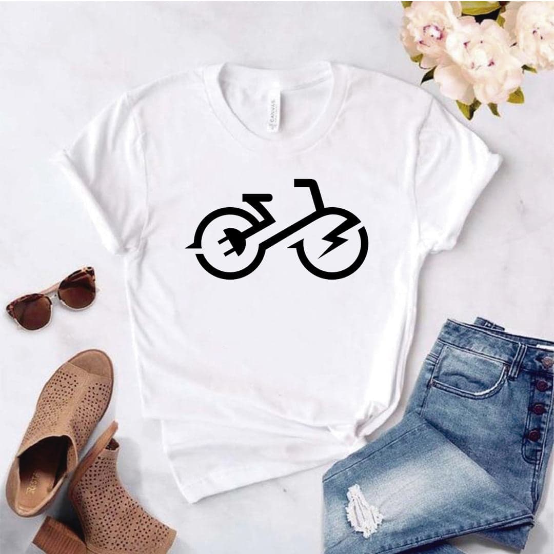 Camisa estampada  tipo T-shirt BICICLETA ELECTRICIDAD — foto 6
