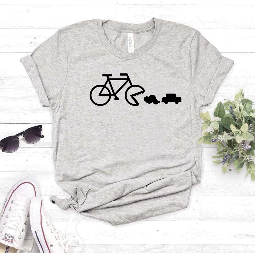 Camisa estampada  tipo T-shirt BICICLETA HAMBRIENTA — foto 1