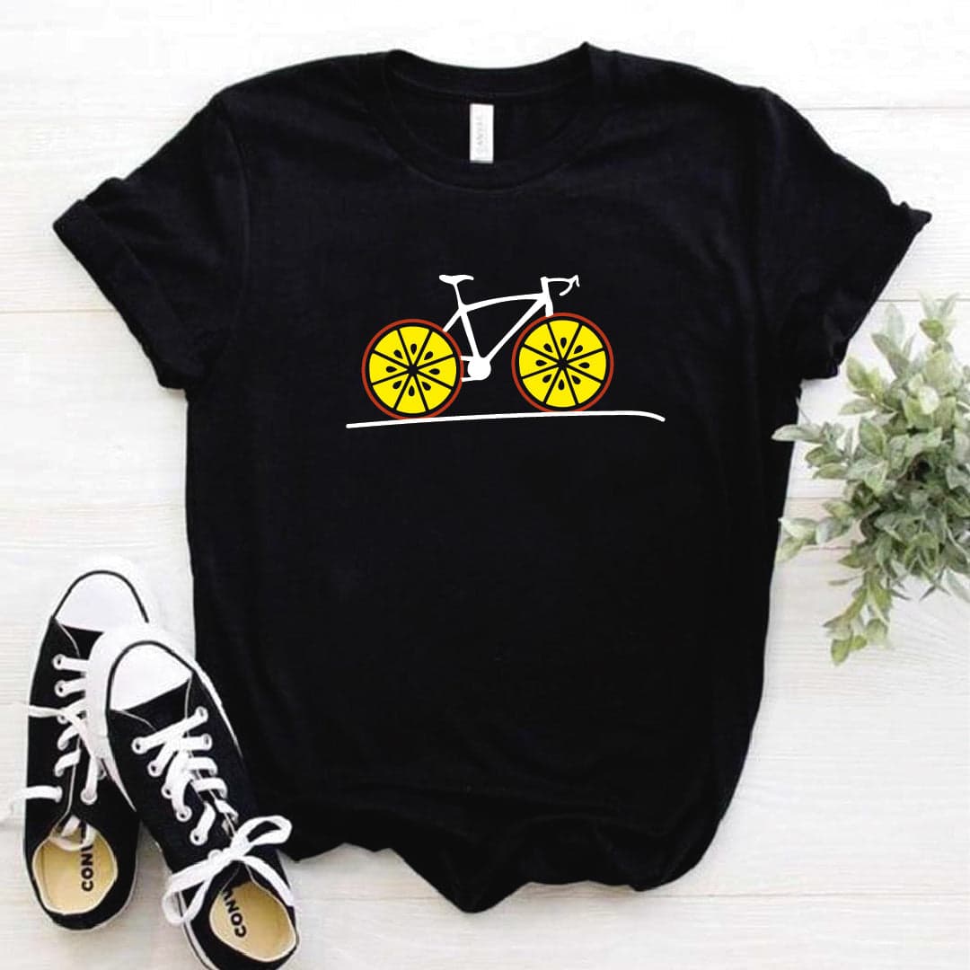Camisa estampada  tipo T-shirt BICICLETA NARANJA — foto 3