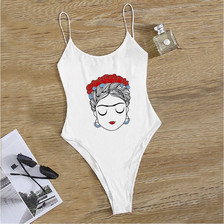 BODY TIRANTES Frida Kahlo rosas — foto 1