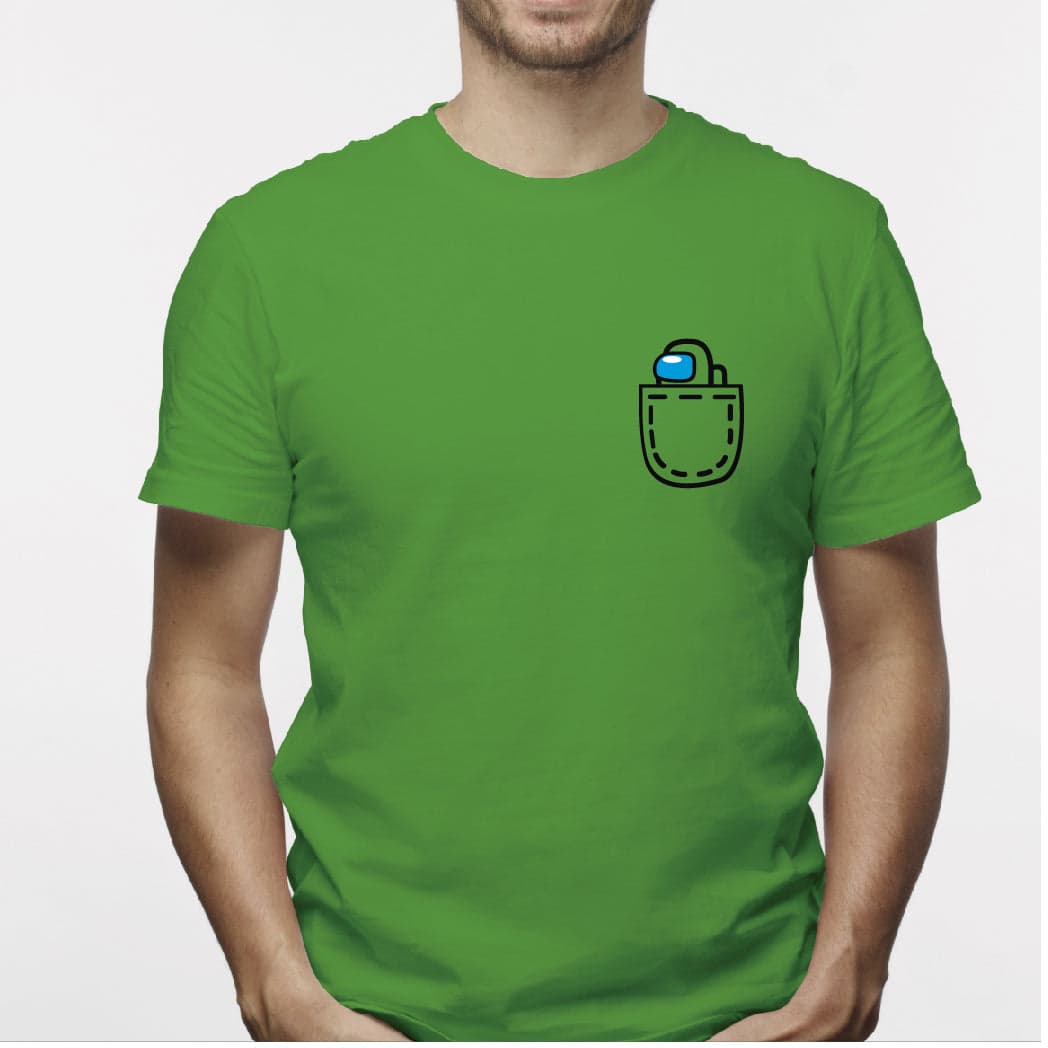 Camisa estampada para hombre  tipo T-shirt AMONG US BOLSILLO — foto 4
