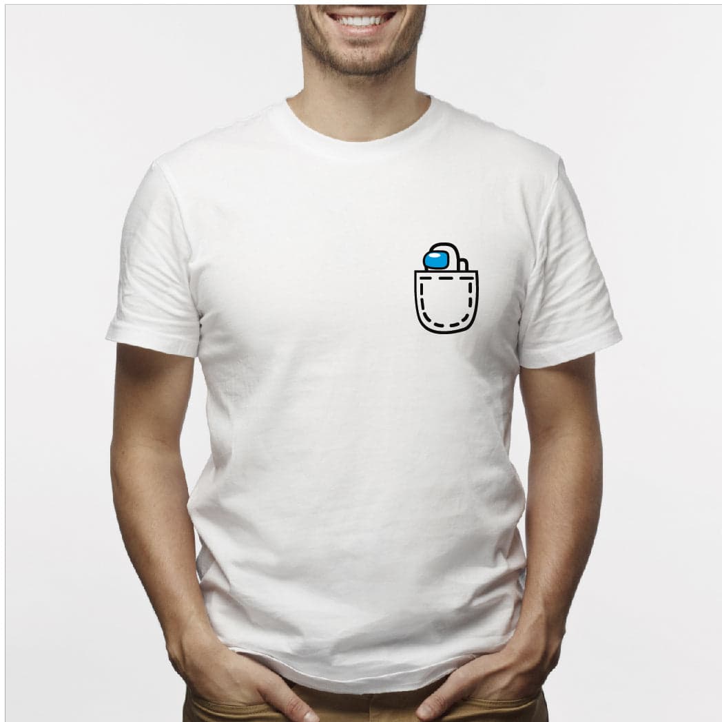Camisa estampada para hombre  tipo T-shirt AMONG US BOLSILLO — foto 1