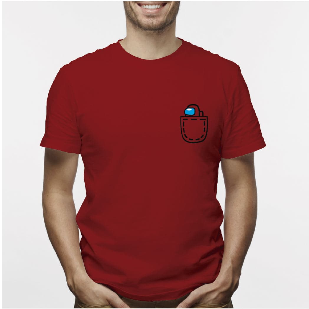 Camisa estampada para hombre  tipo T-shirt AMONG US BOLSILLO — foto 2